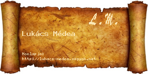 Lukács Médea névjegykártya