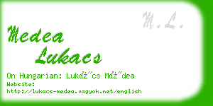 medea lukacs business card
